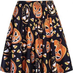 ⭐FancyQube Halloween Skater Skirt